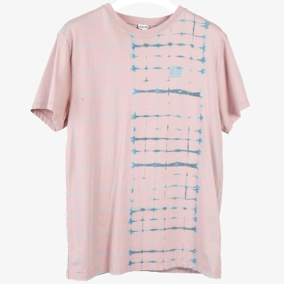 Loewe Pink Embroidered Tie-Dyed Cotton-Jersey T-Shirt - Picture 2 of 9